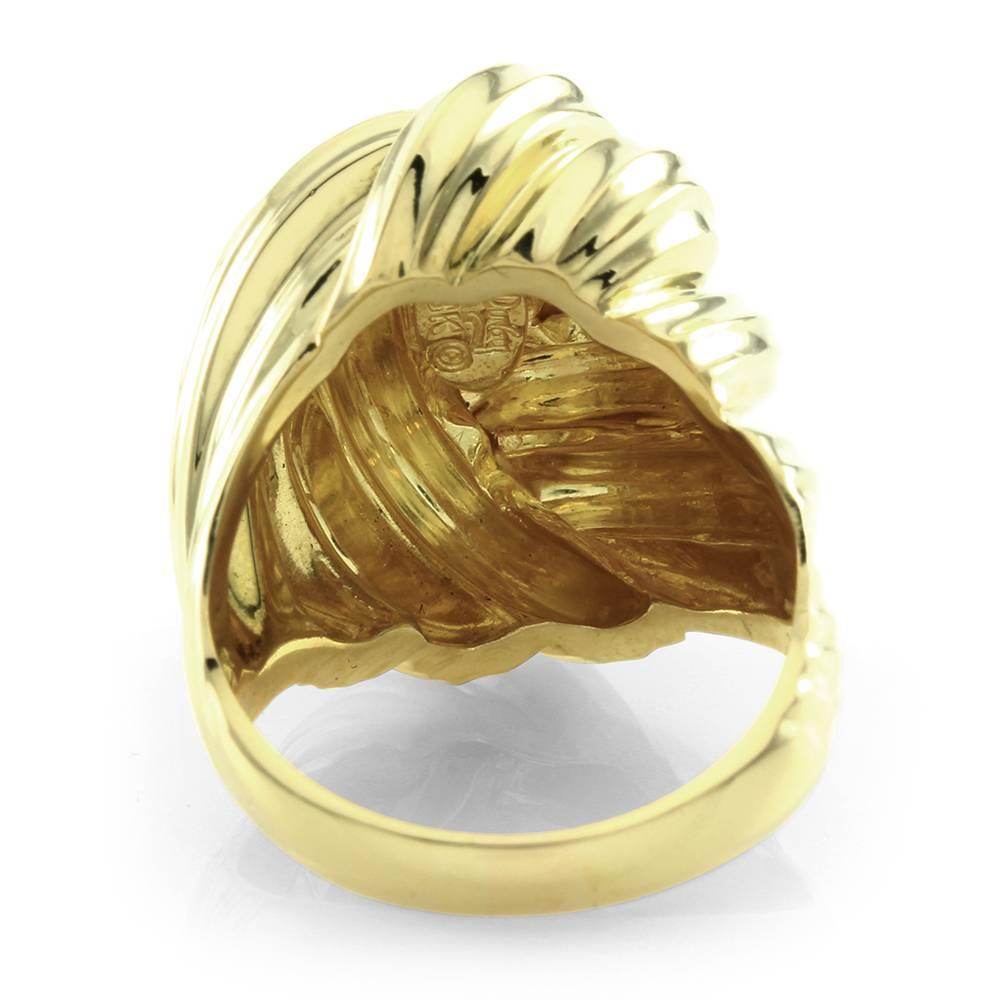 Henry Dunay Woven Gold Dome Gold Ring 2