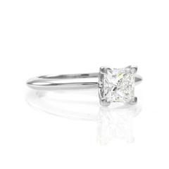Tiffany & Co. Princess Cut Diamond and Platinum Solitaire Wedding Set