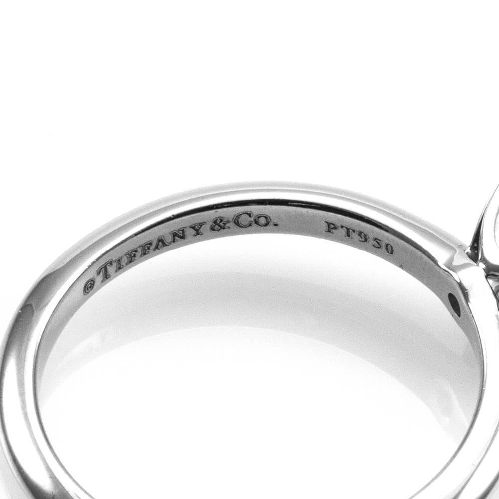 Tiffany & Co. Princess Cut Diamond and Platinum Solitaire Wedding Set  4