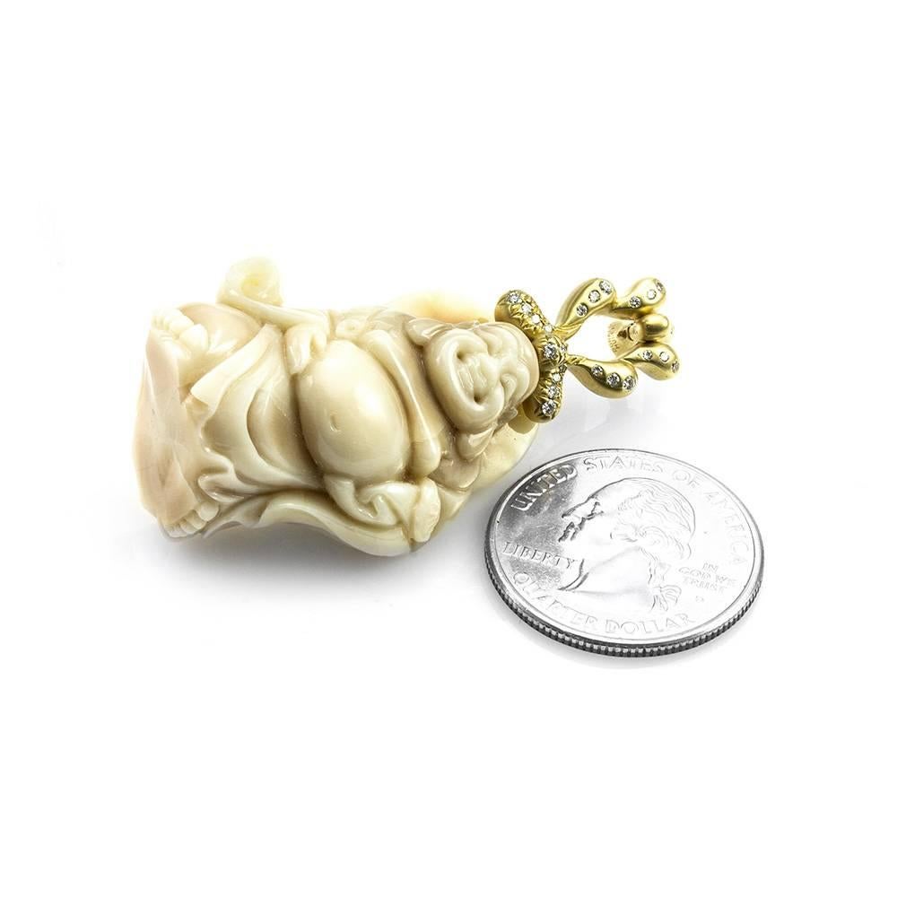ivory buddha pendant