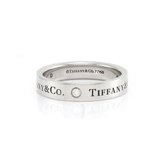 Tiffany & Co. Platinum Eternity Band Ring with Diamonds