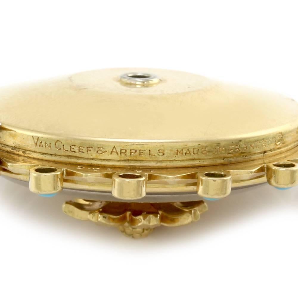 Van Cleef & Arpels Game of Chance Spinning Roulette Wheel Pendant In Excellent Condition For Sale In Scottsdale, AZ