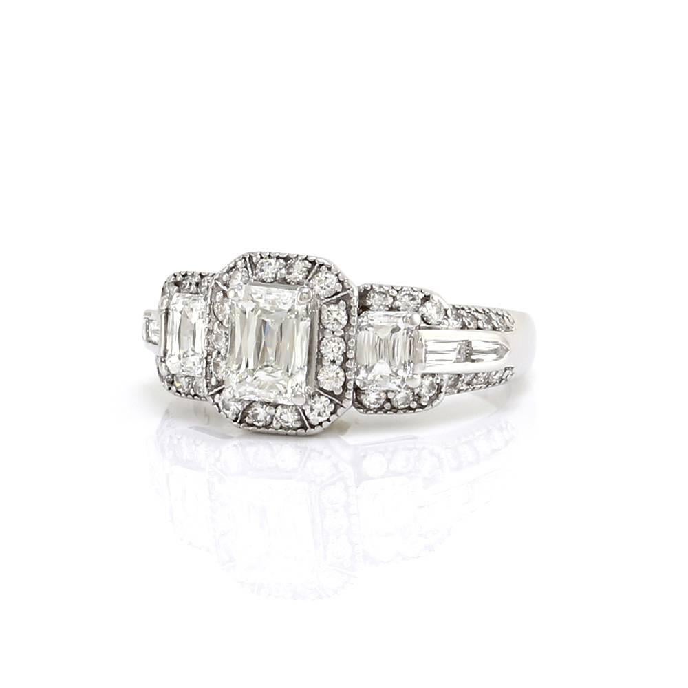 crisscut diamond engagement rings