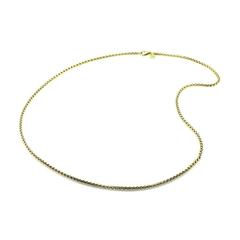 David Yurman Medium Gold Box Link Necklace