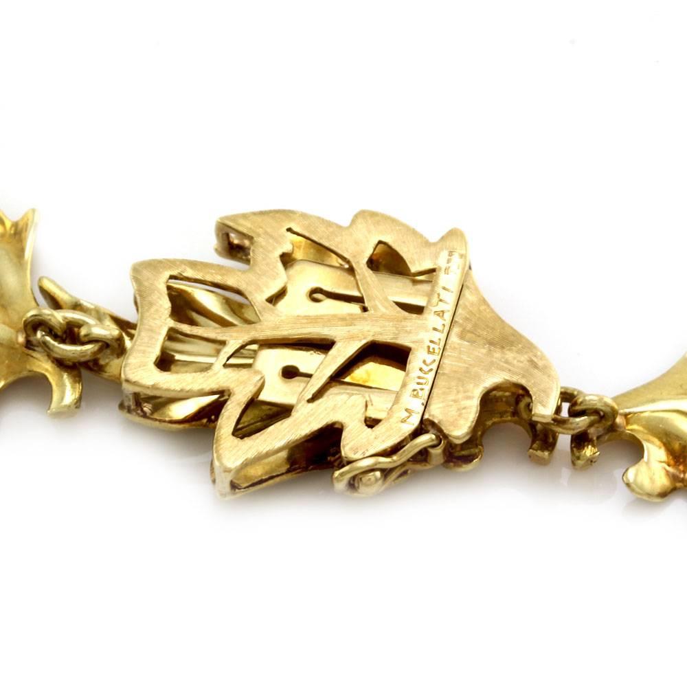 Buccellati 1st Edition Oak Leaf Gold Necklace In Good Condition For Sale In Scottsdale, AZ