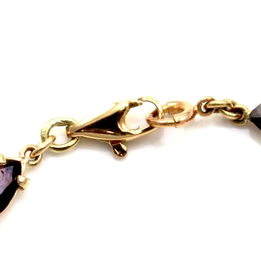 Women's Antique Garnet Diamond Gold Convertible Necklace Brooch For Sale
