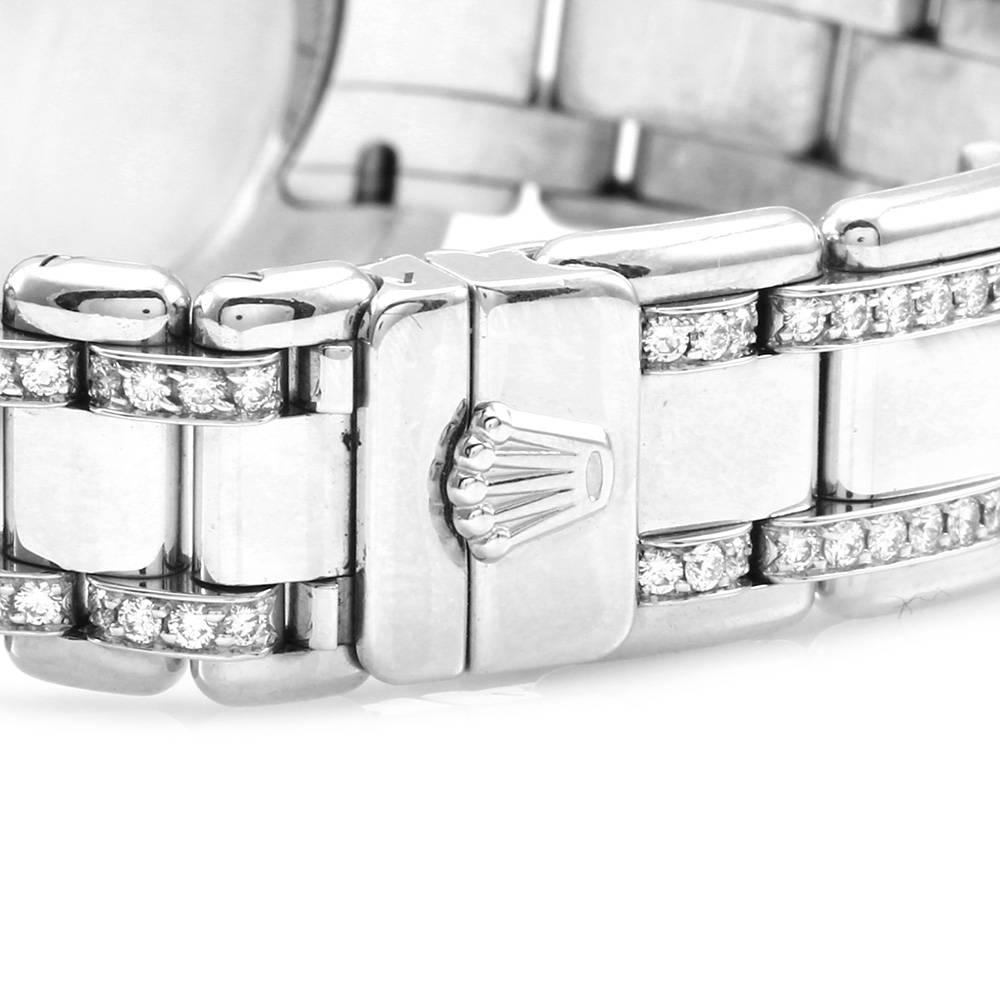 Rolex Ladies White Gold Diamond Bezel Pearlmaster Masterpiece Wristwatch 2