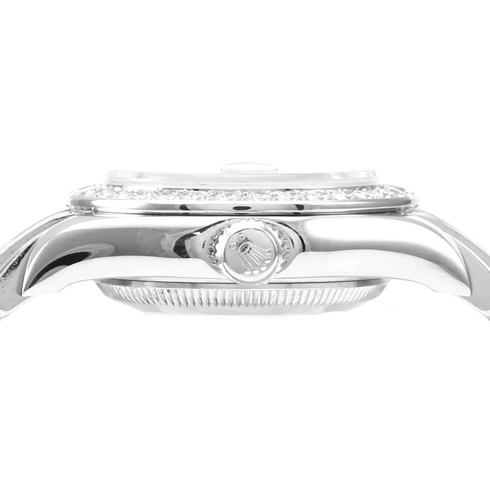 Rolex Ladies White Gold Diamond Bezel Pearlmaster Masterpiece Wristwatch 3