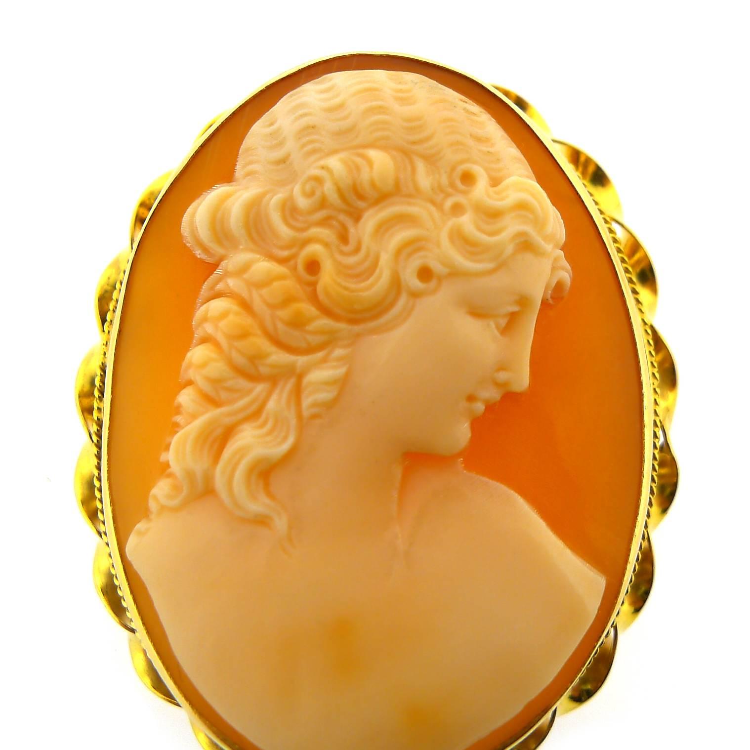 Women's or Men's Shell Cameo For Sale