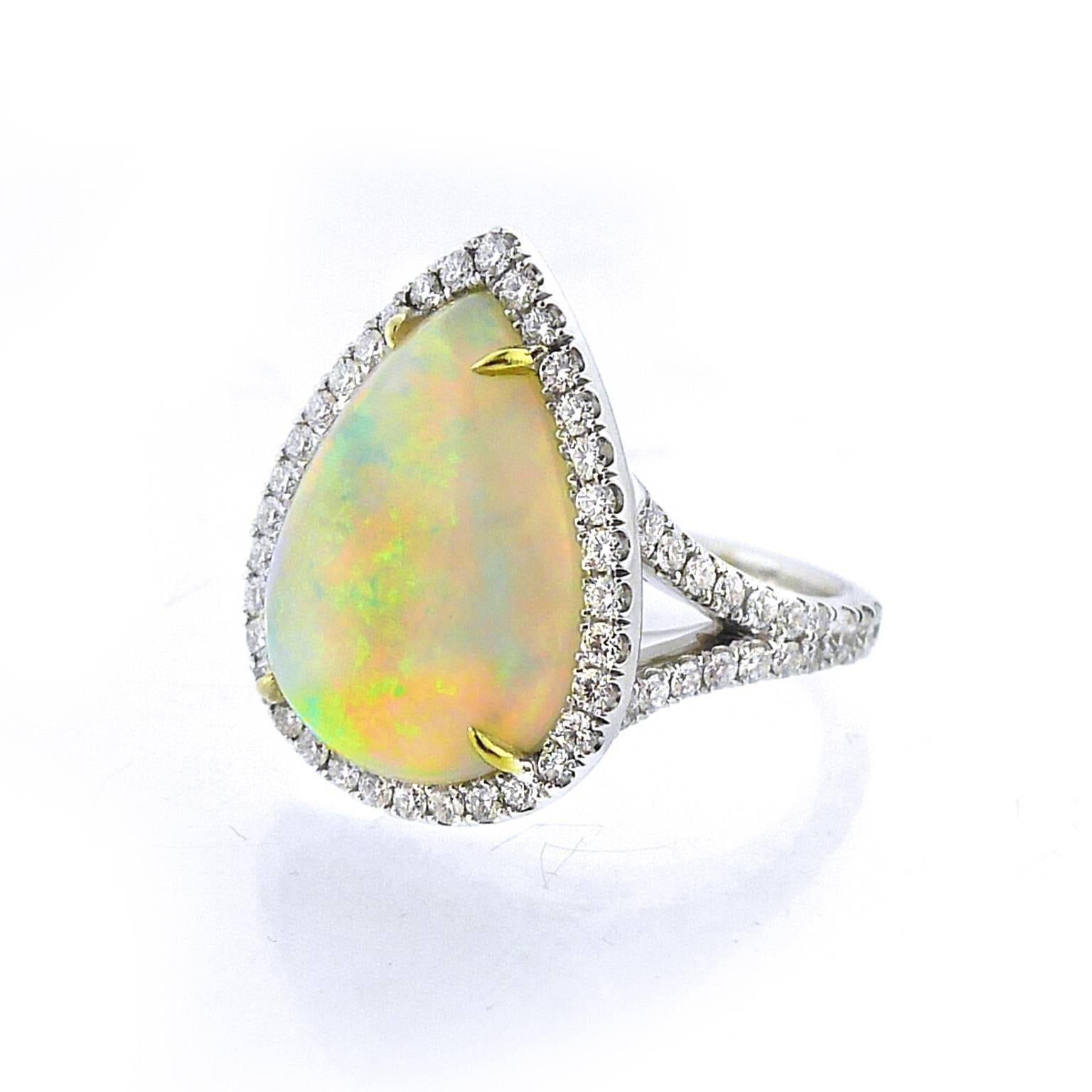 large opal ring with diamonds