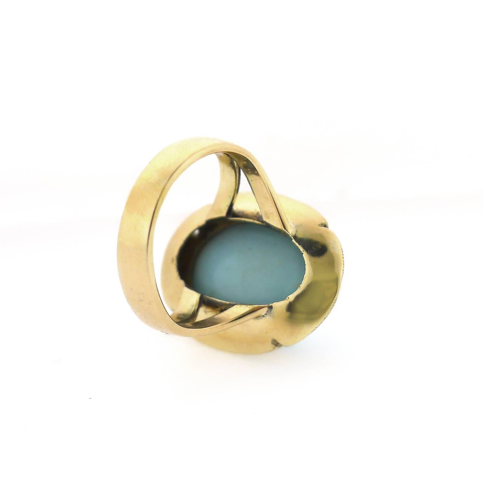 Gold Persian Turquoise Ring 1