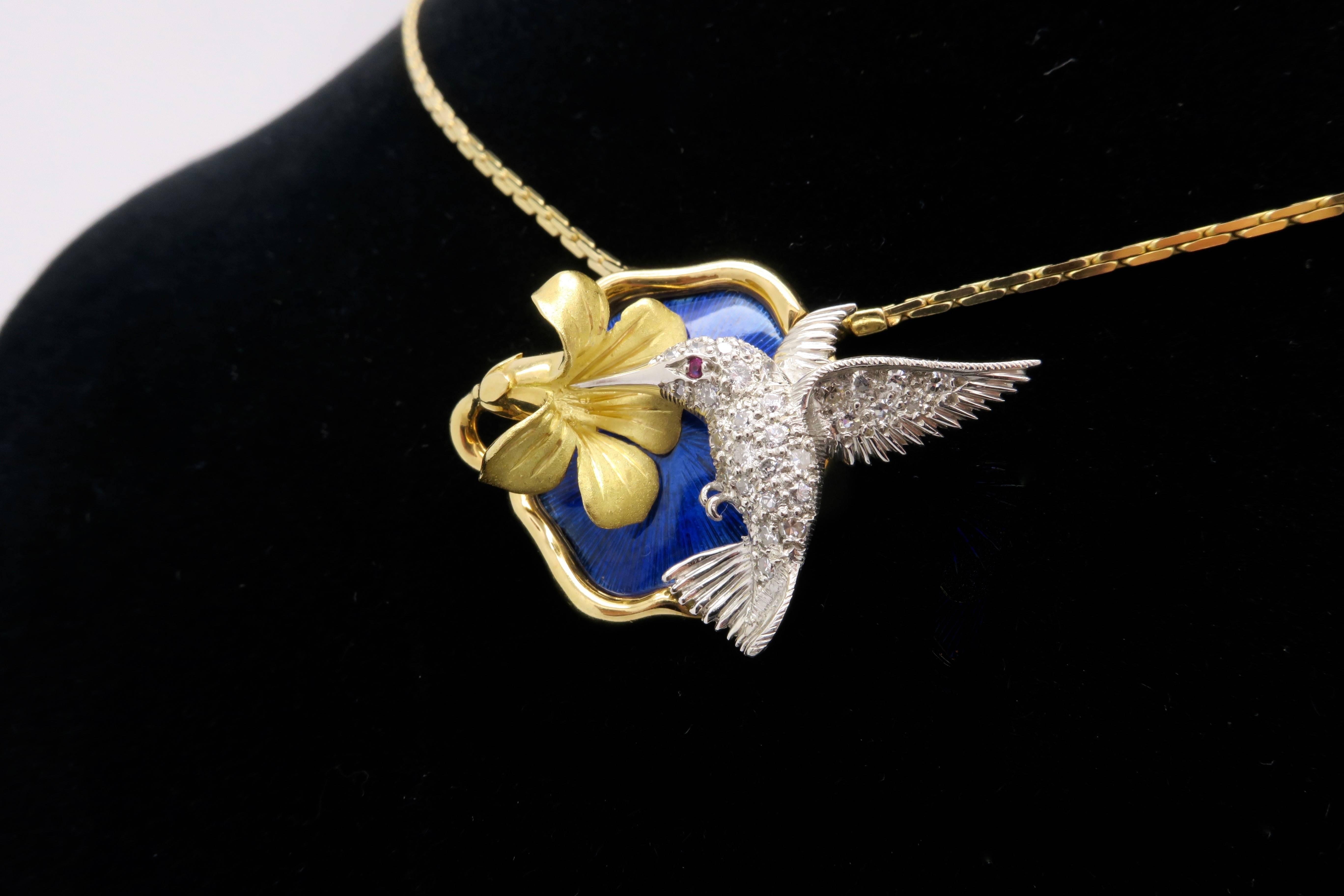 McTeigue & Schuler Hummingbird Pendant 3