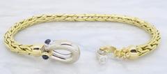 18 Karat Yellow Gold Roberto Coin Woven Link Bracelet