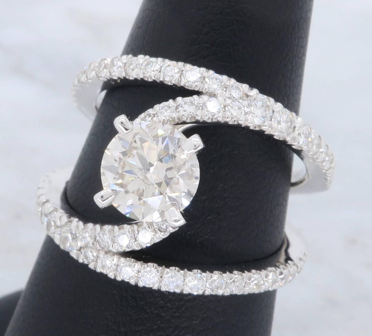 Gabriel & Co. Nova 1.75 Carat Diamond Engagement Ring 3