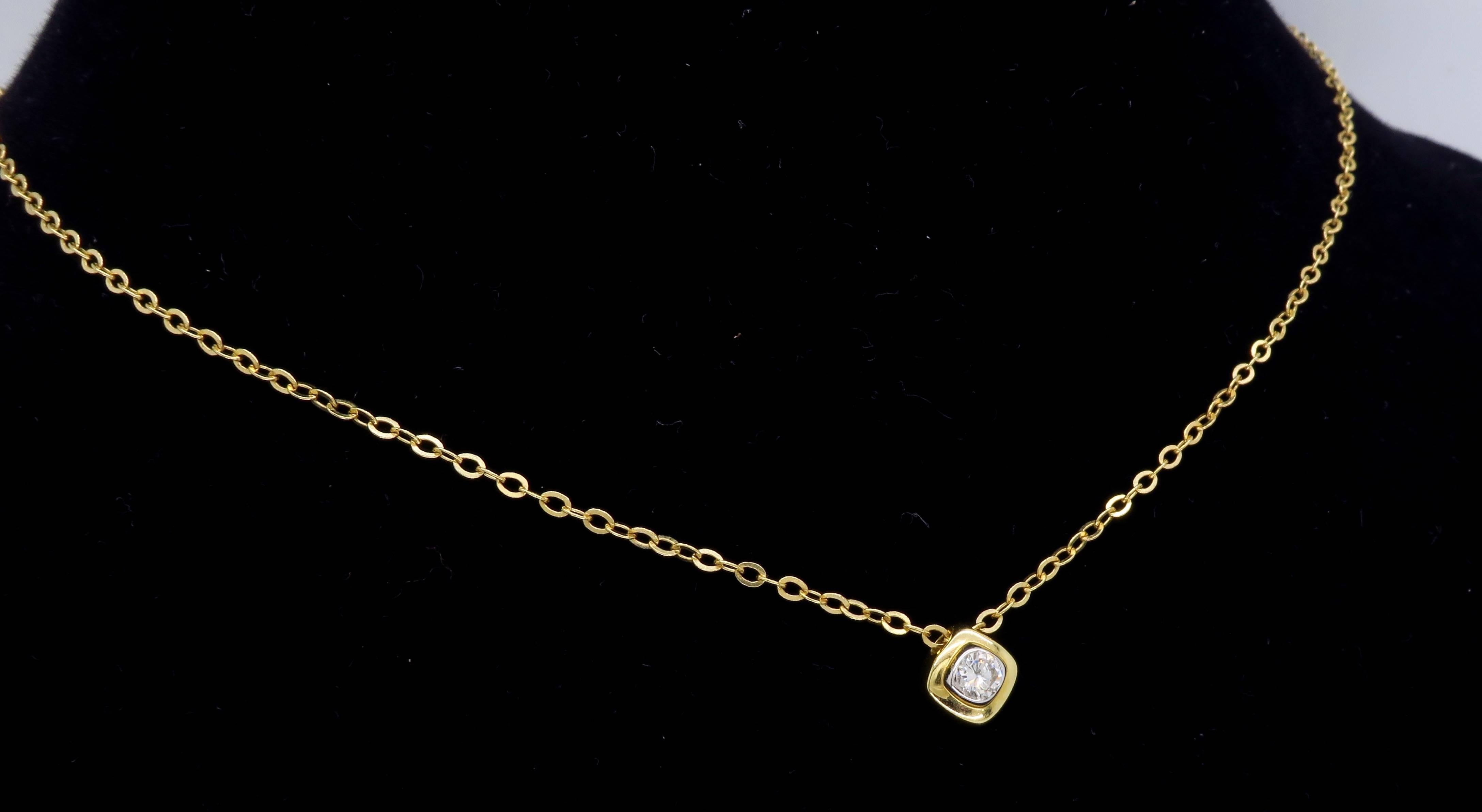 Dainty Diamond Necklace 2