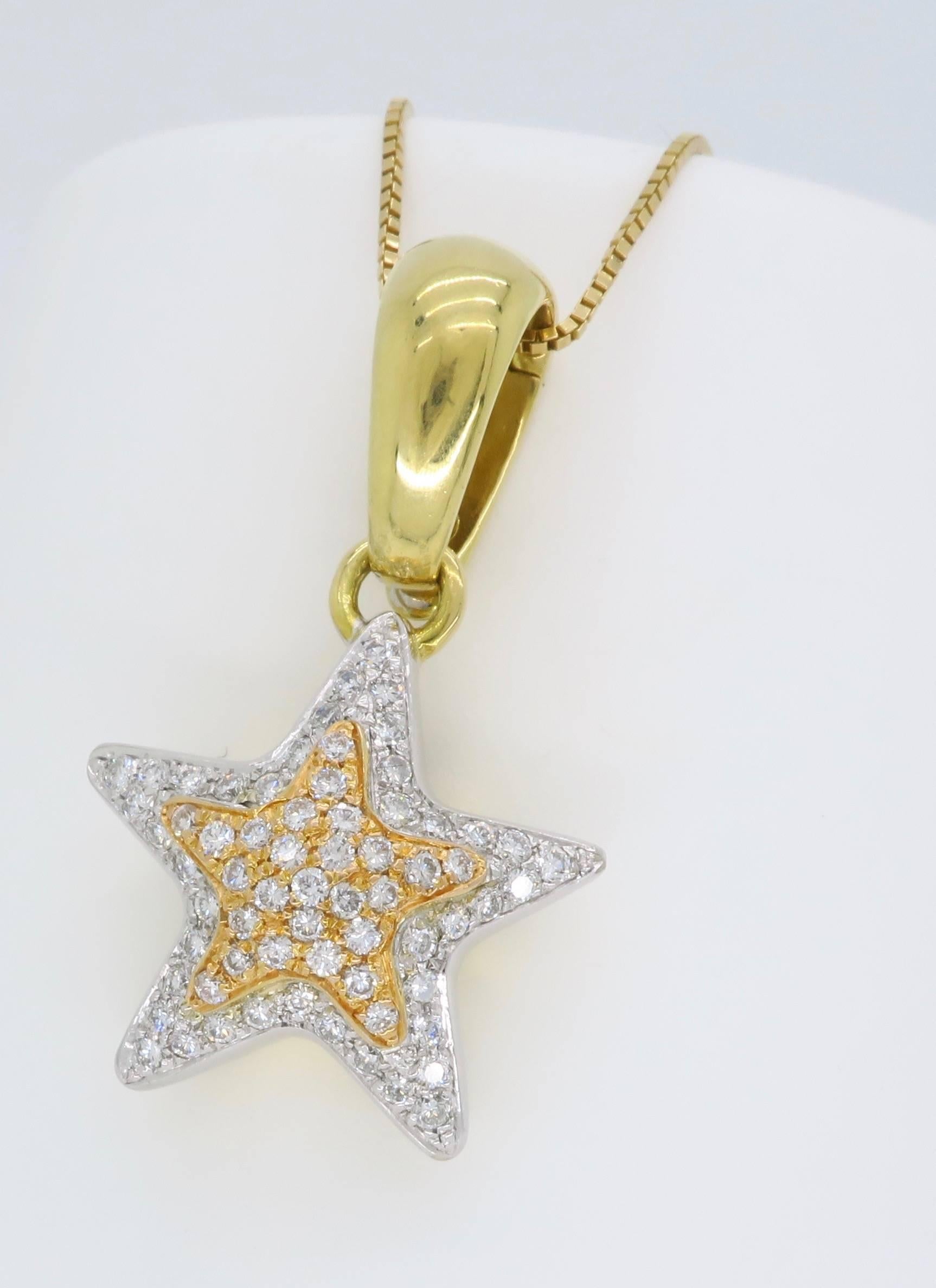 Women's 18 Karat Chimento Diamond Star Pendant
