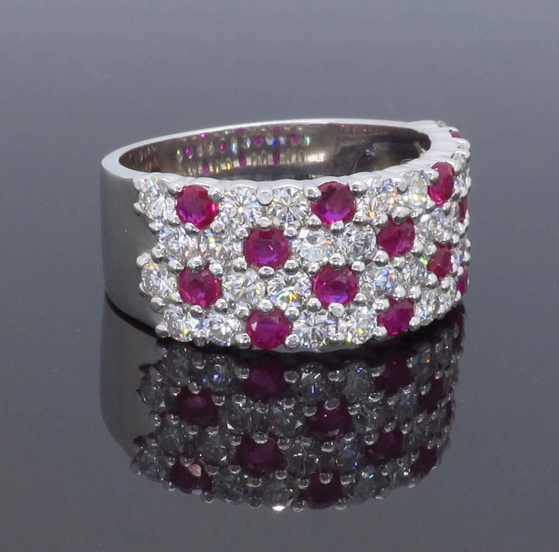 Diamond and Ruby Band Ring  3