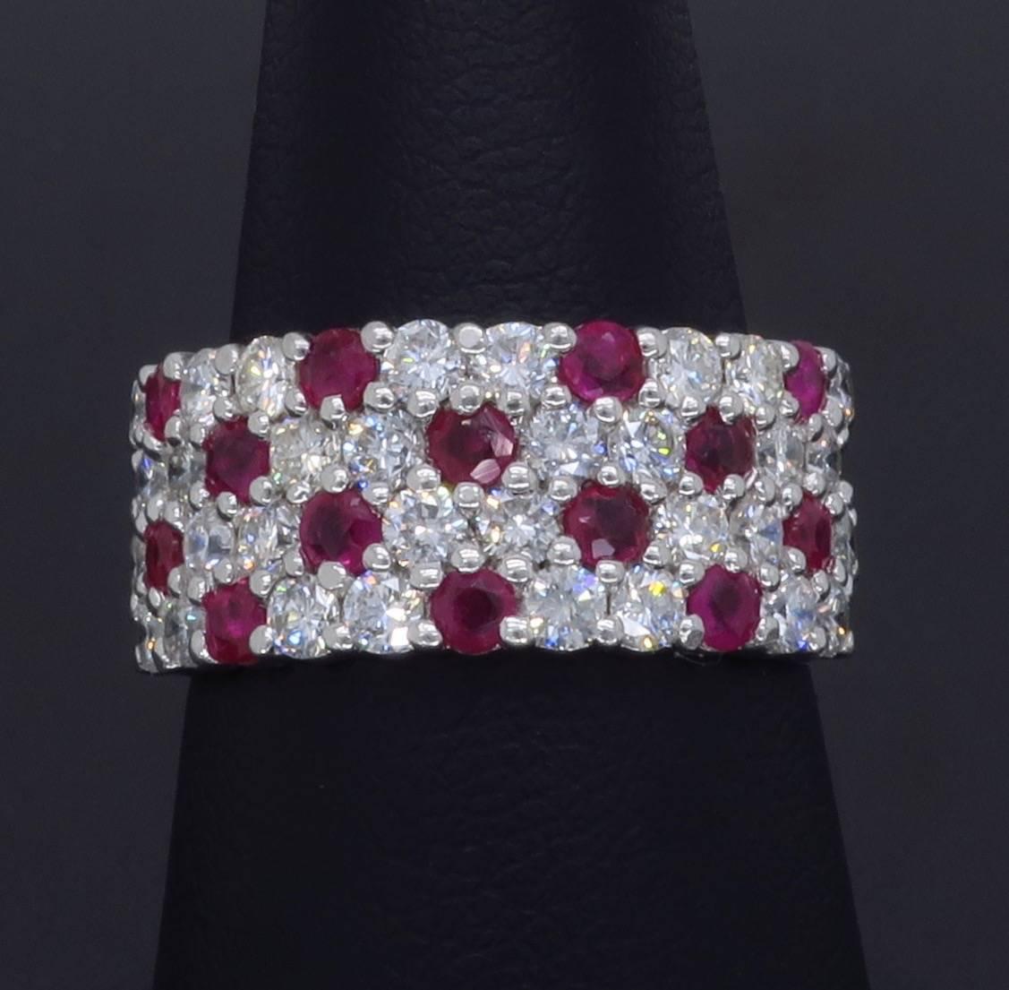 Diamond and Ruby Band Ring  5