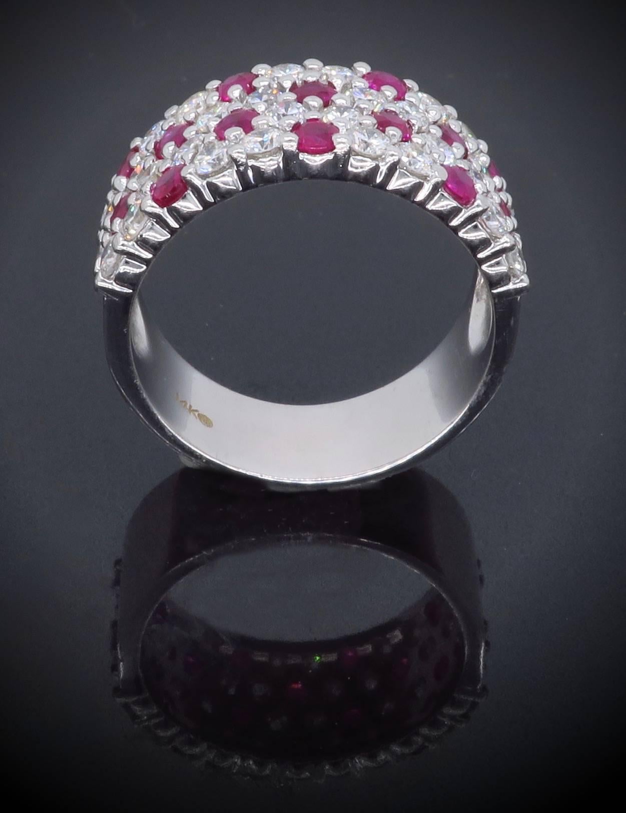 Diamond and Ruby Band Ring  6
