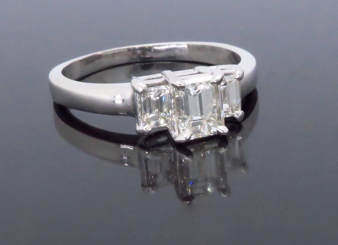 Three Stone Diamond Engagement Ring  3