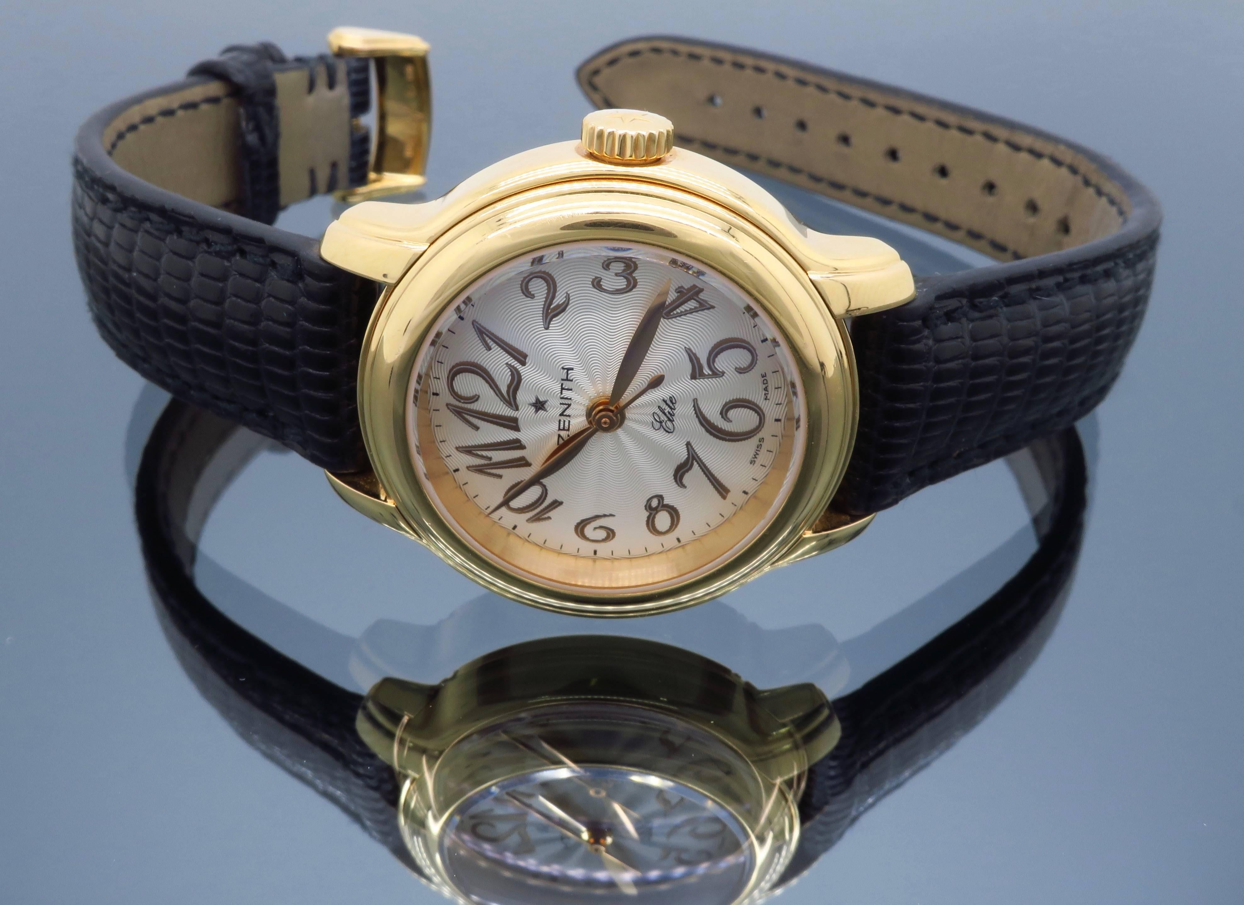 Zenith Baby Star Elite Ladies Rose Gold Automatic Wristwatch 2