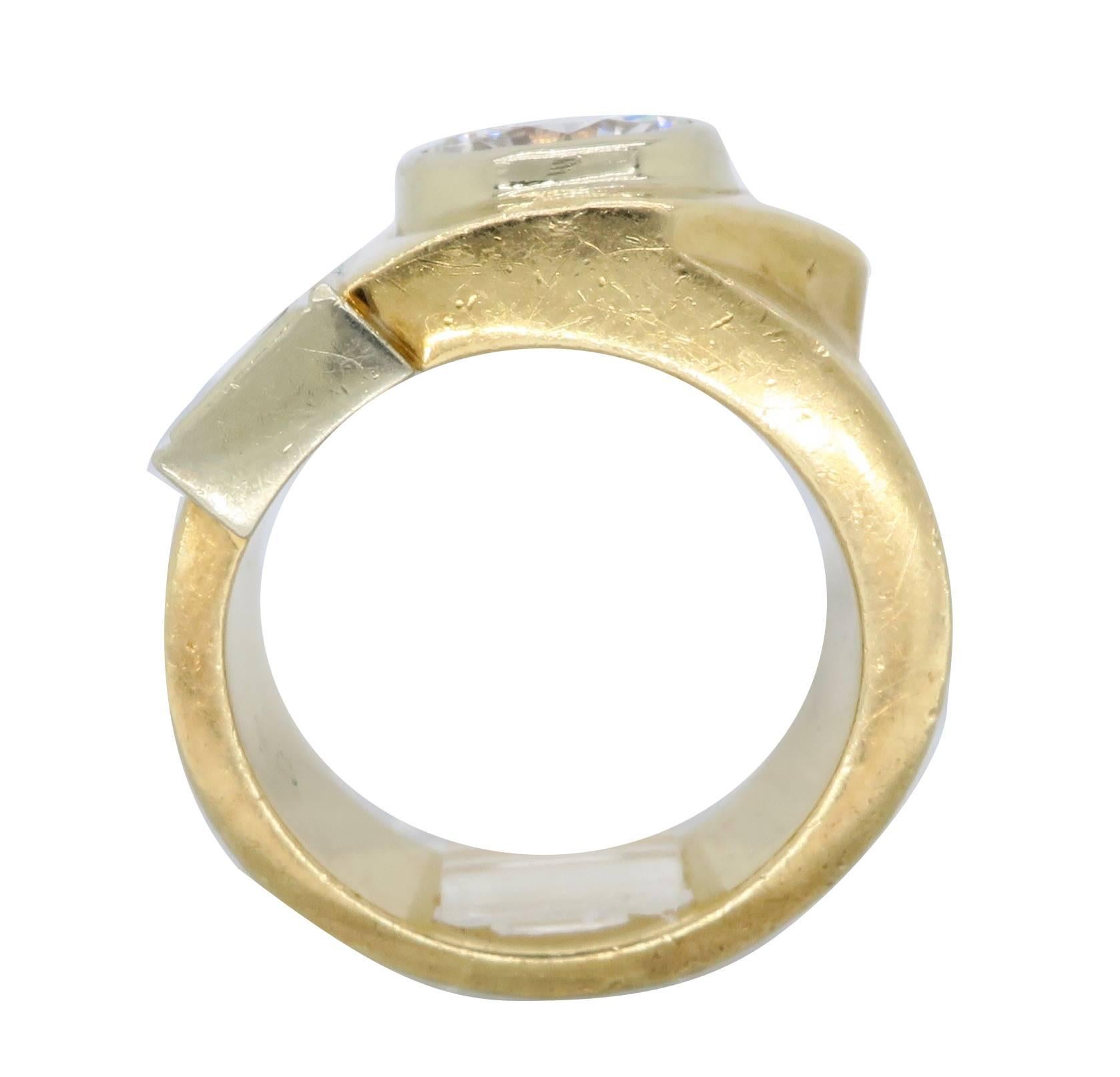 14 Karat Yellow Gold 1.98 Carat Diamond Ring 5