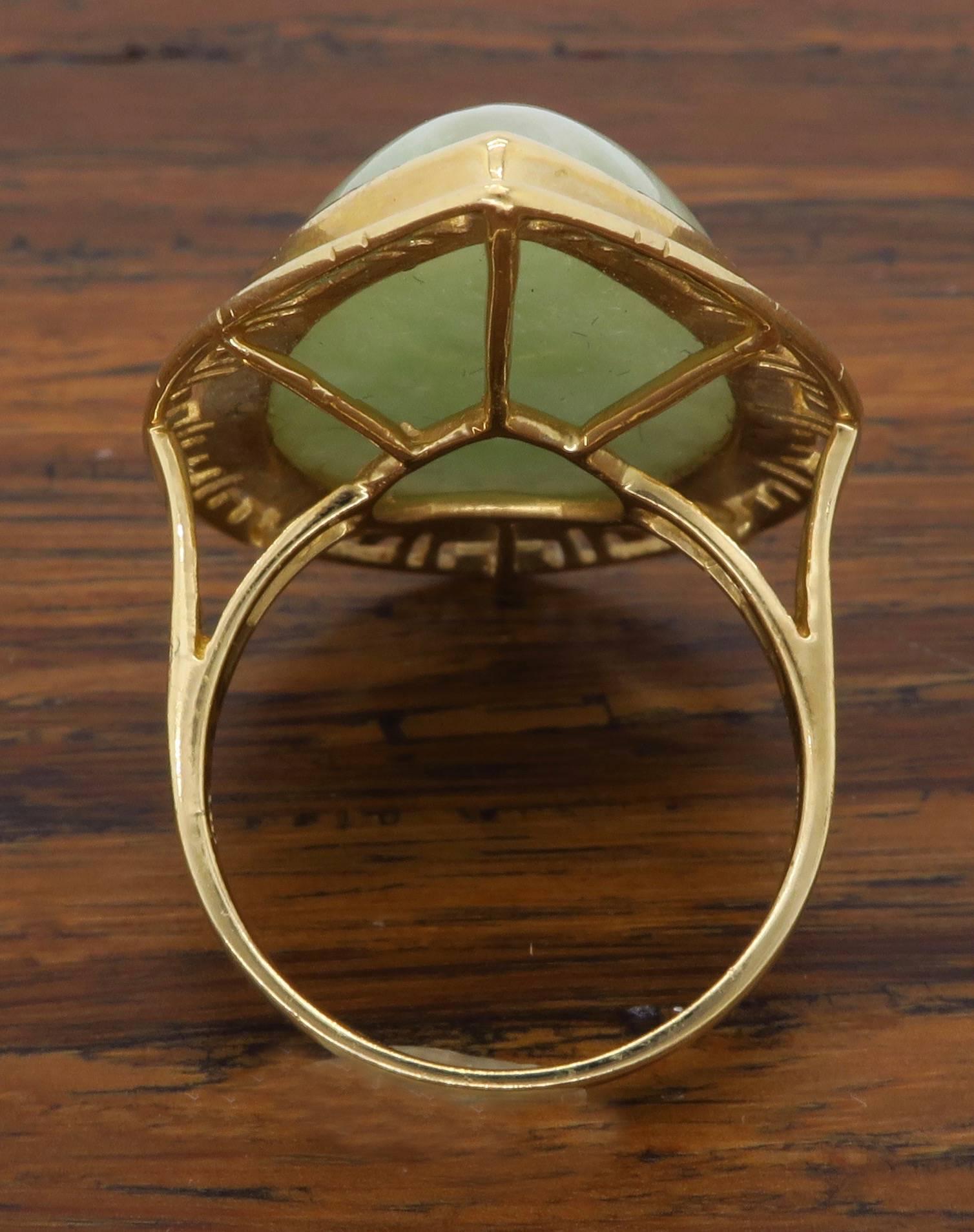 Jadeite Jade Cocktail Ring 1