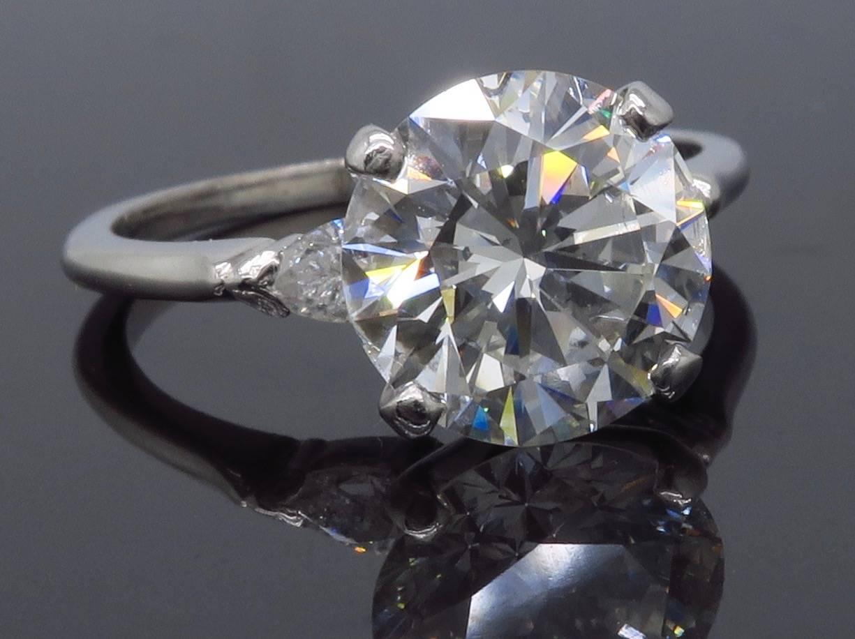2.67 Carat Diamond Platinum  Engagement Ring 1