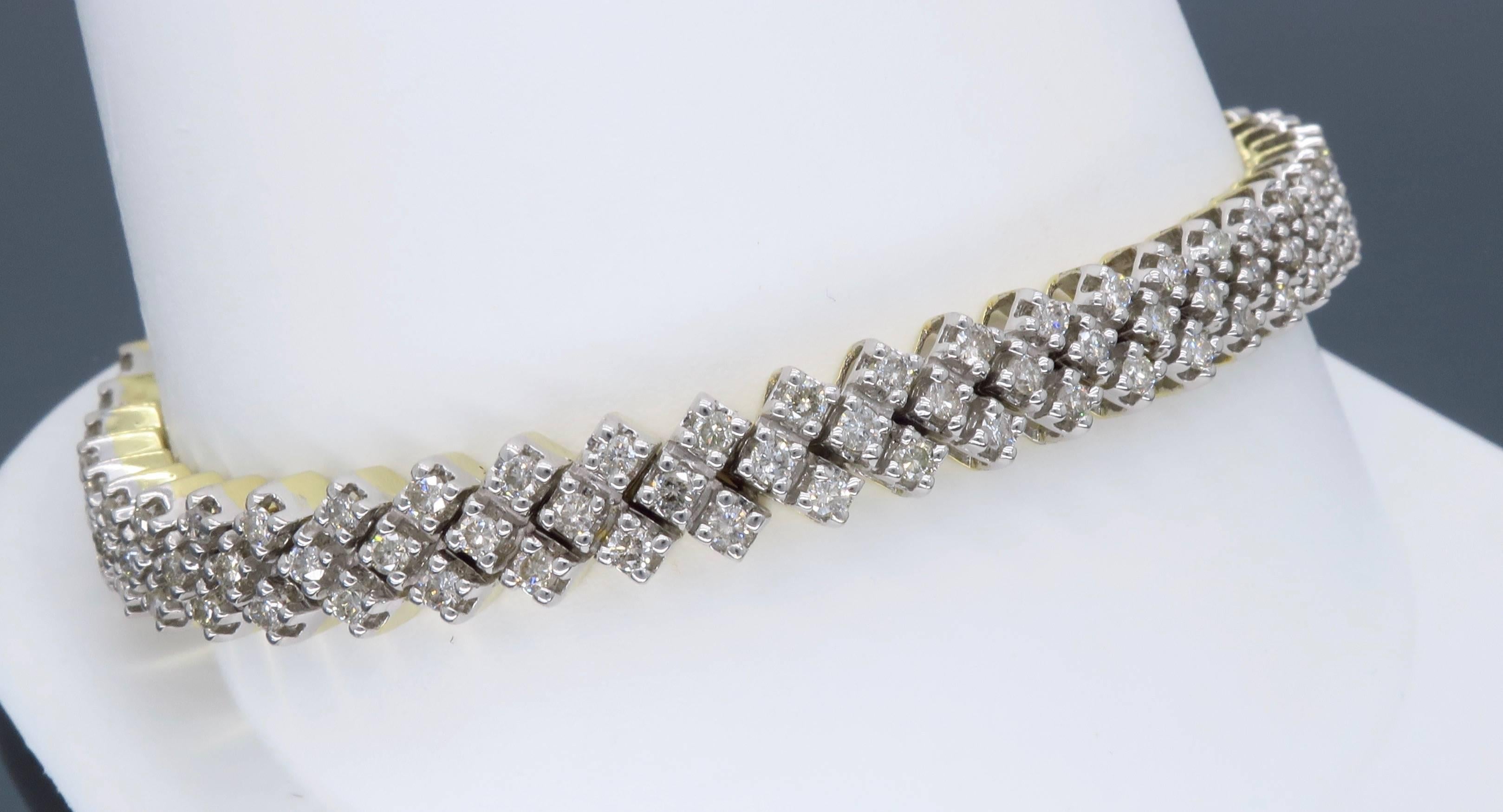 3.80 Carat Diamond Bracelet 2