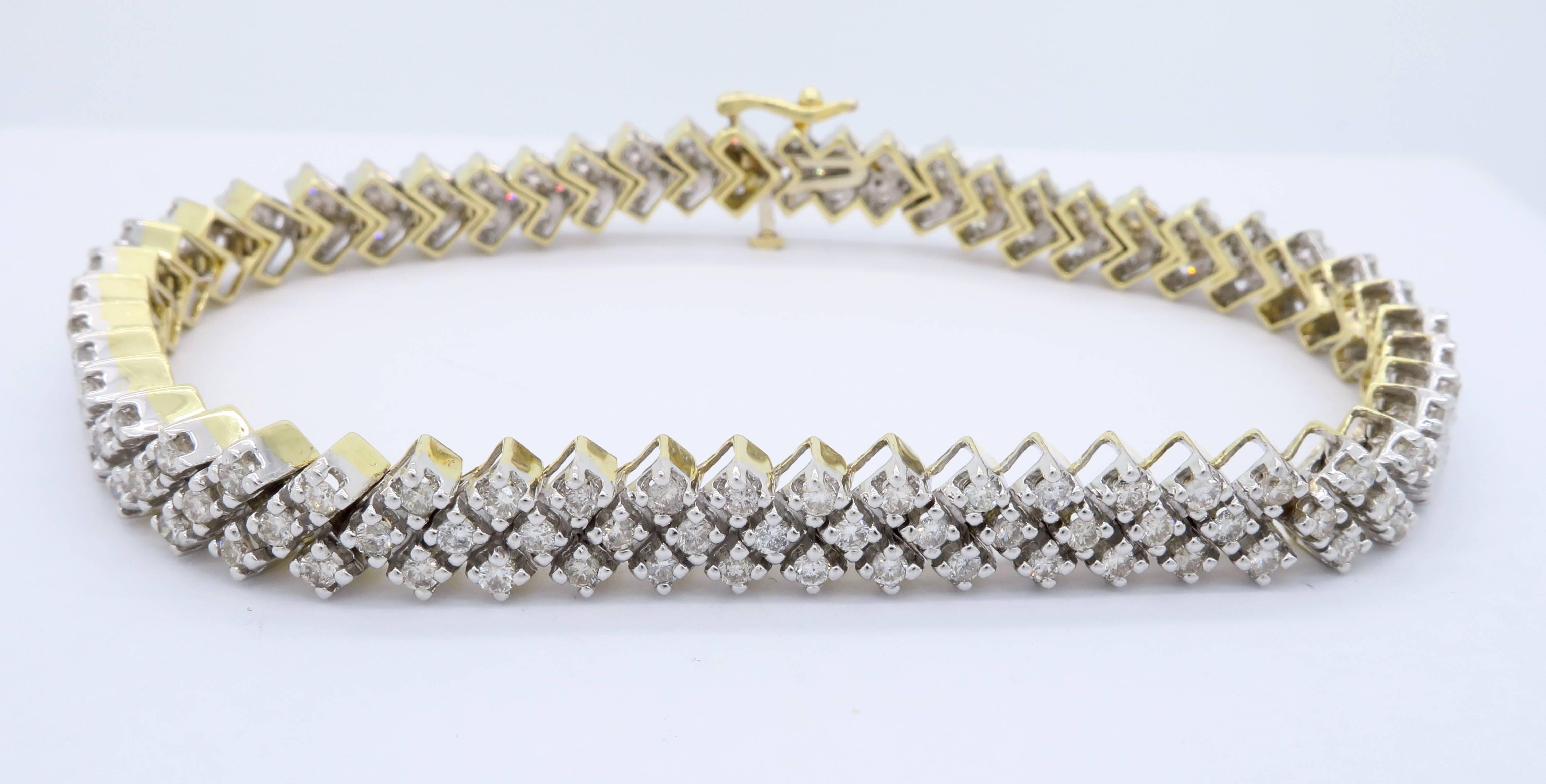 3.80 Carat Diamond Bracelet 4