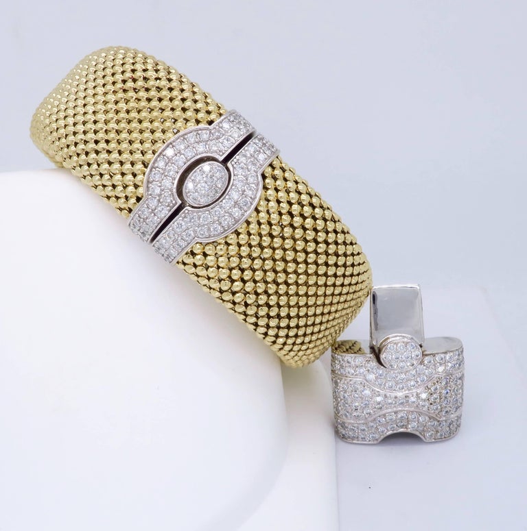Diamond Mesh Bracelet with Extender at 1stDibs tennis bracelet