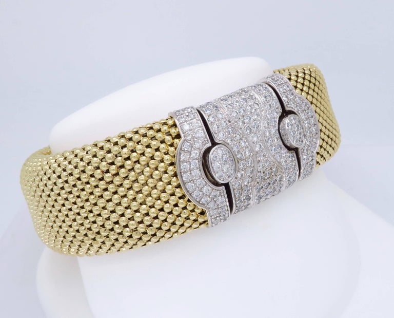 Diamond Mesh Bracelet with Extender at 1stDibs tennis bracelet