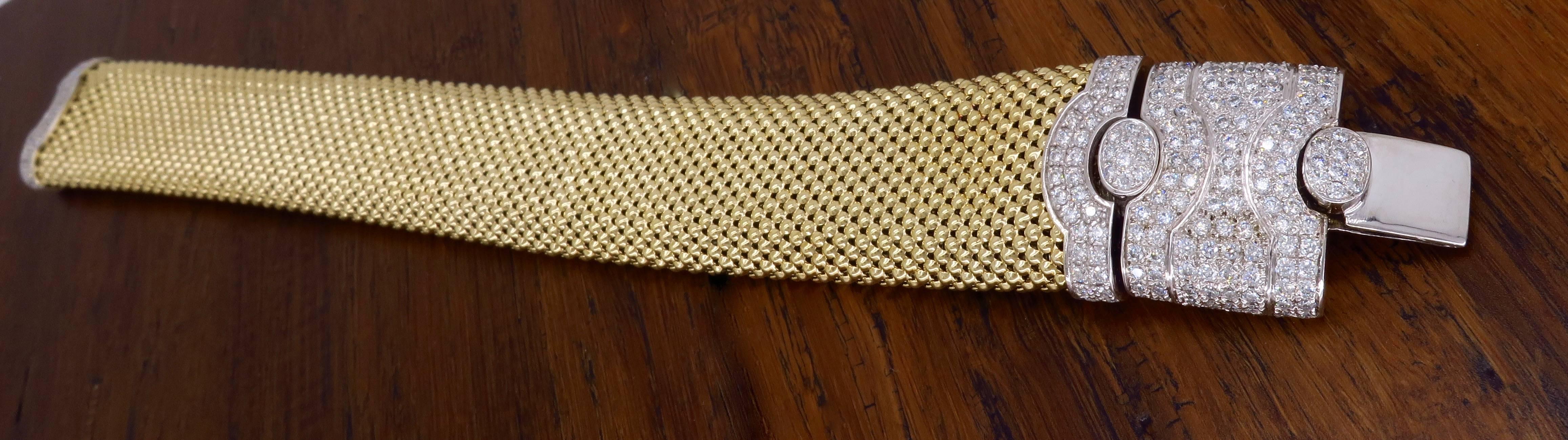 Women's Diamond Mesh Bracelet with Extender