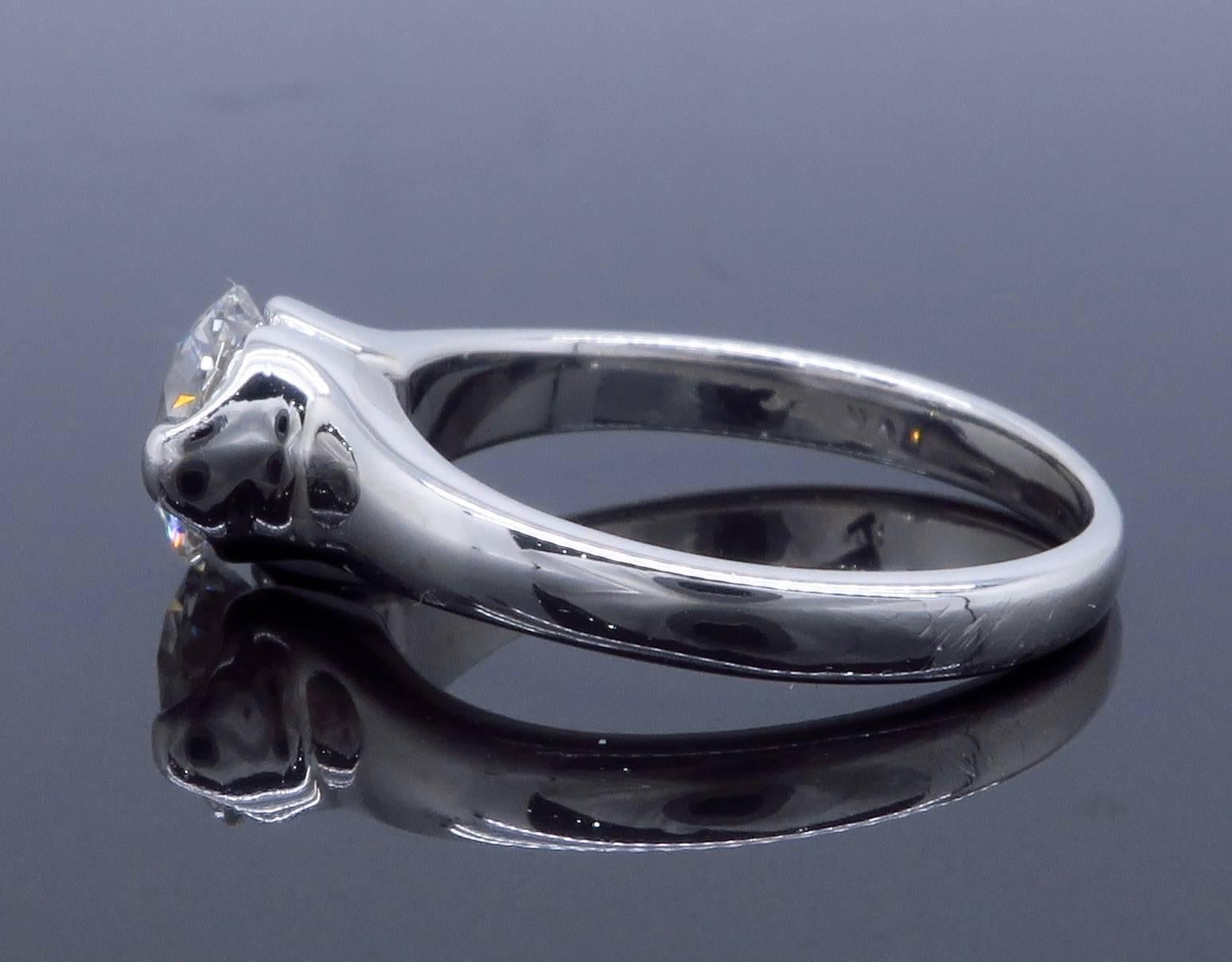Women's Platinum GIA Certified Solitaire Diamond Engagement Ring