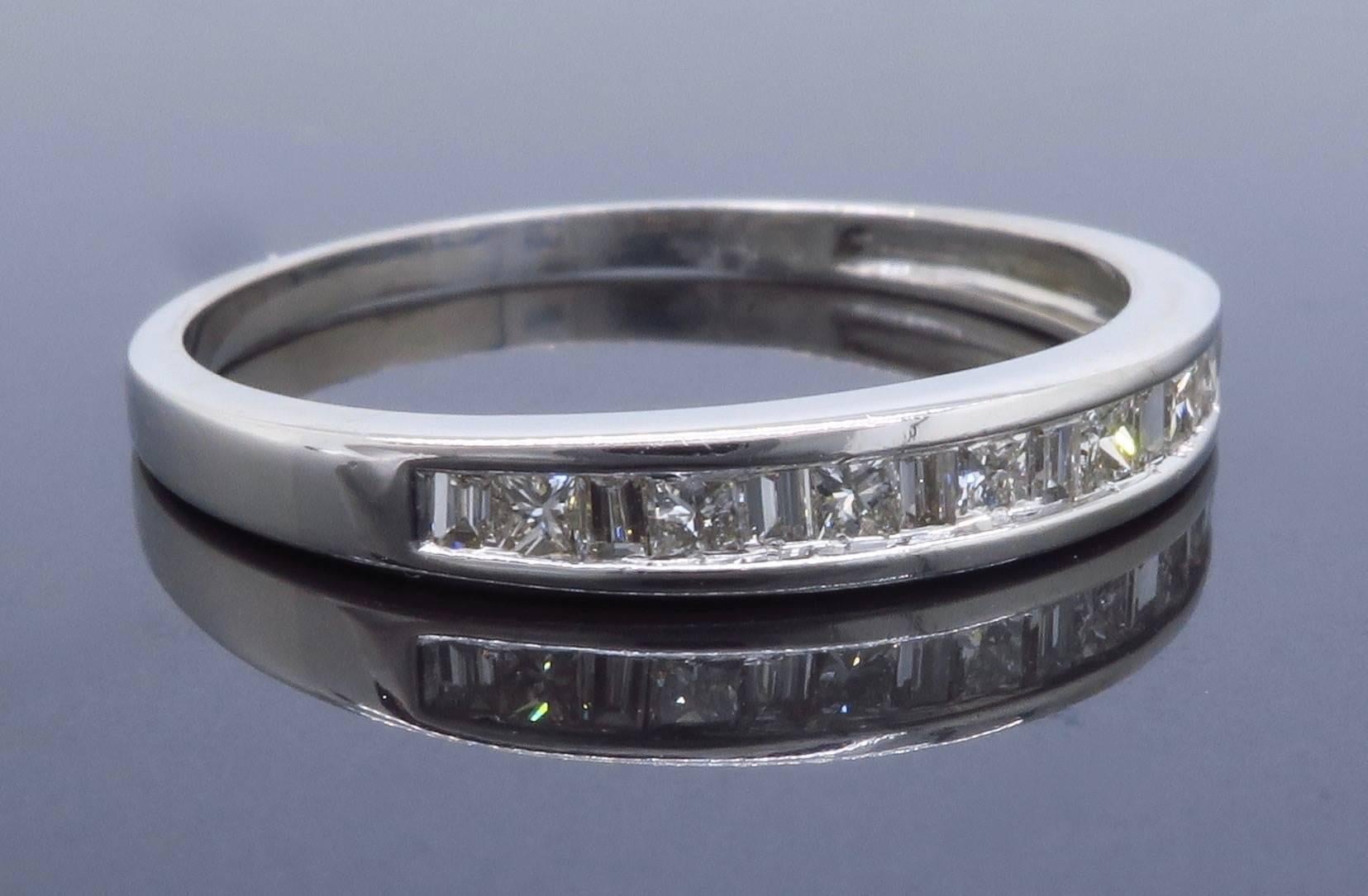 Women's or Men's Platinum Diamond Band 