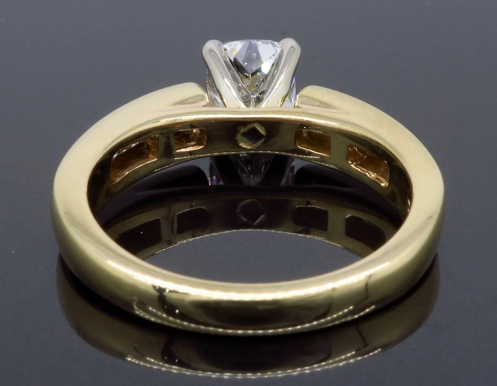 Certified Cushion Cut Diamond Engagement Ring 1