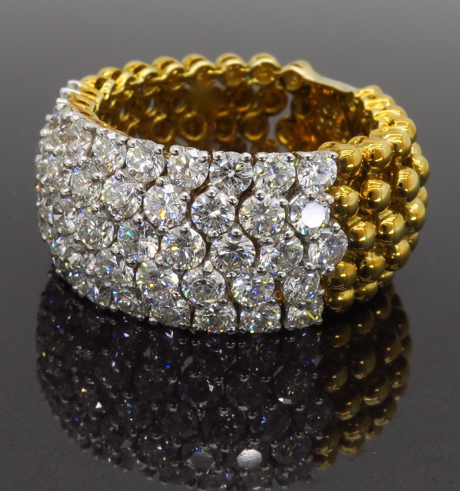 18 Karat Gold 2.50 Carat Movable Diamond Ring 2