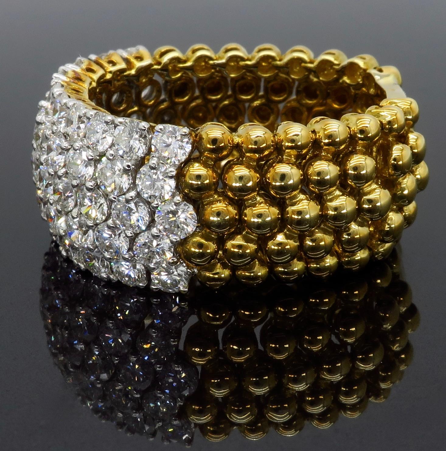 18 Karat Gold 2.50 Carat Movable Diamond Ring 3