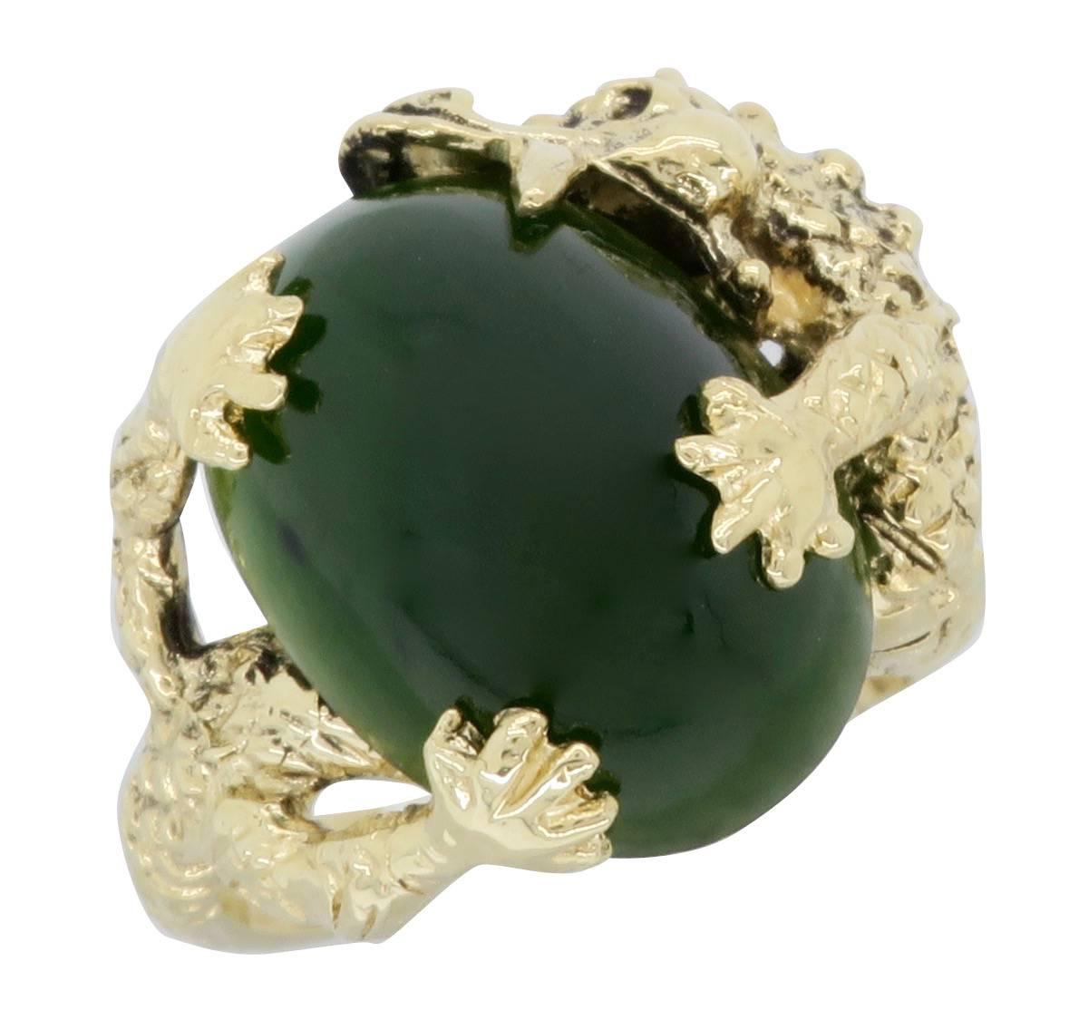 jade dragon ring
