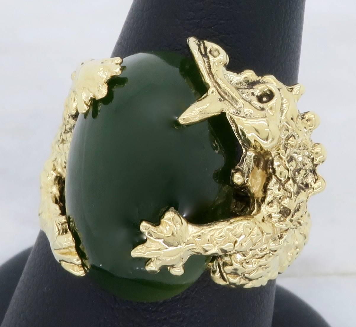 chinese dragon ring gold