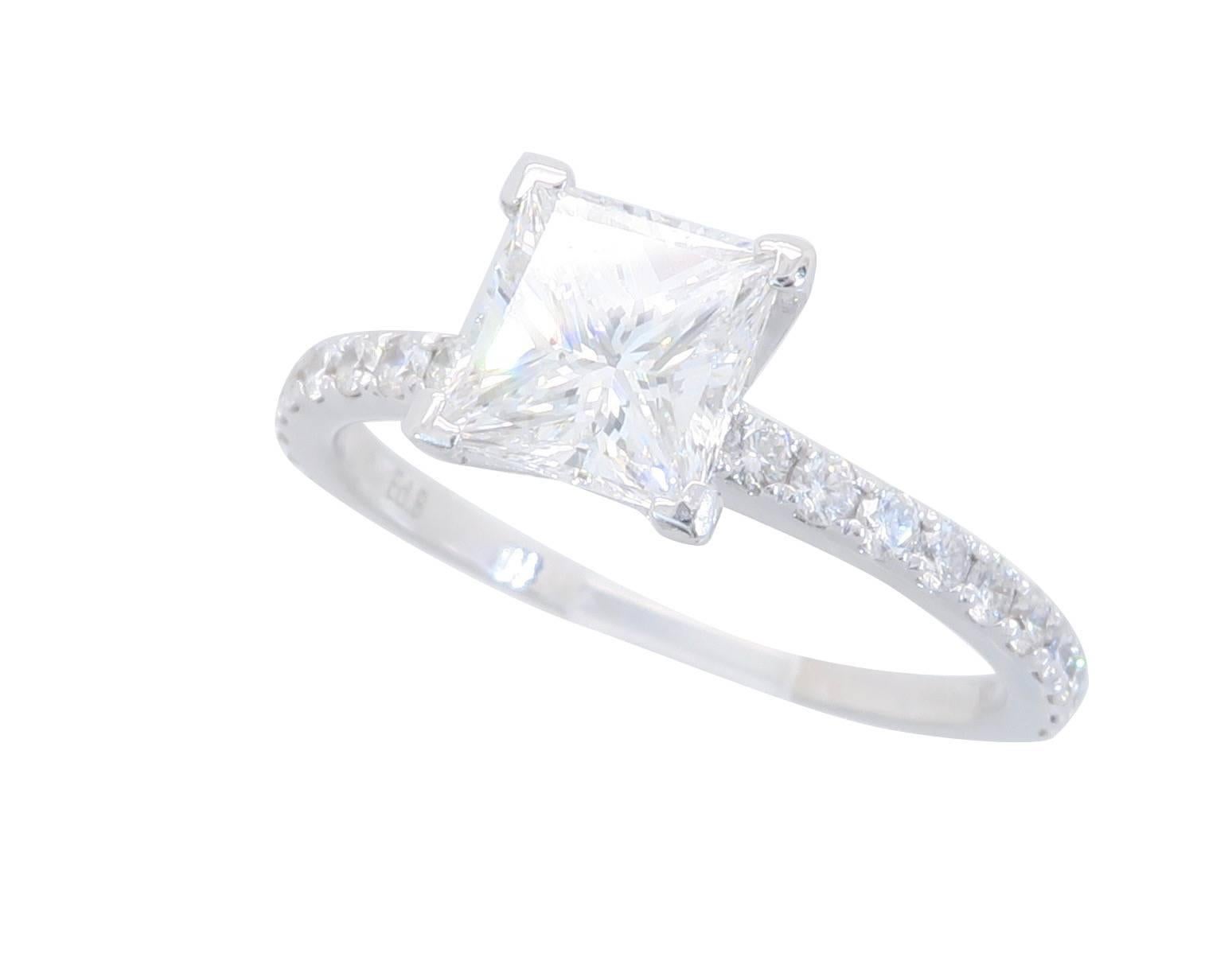  GIA 1.36 Carat Diamond Engagement Ring  1