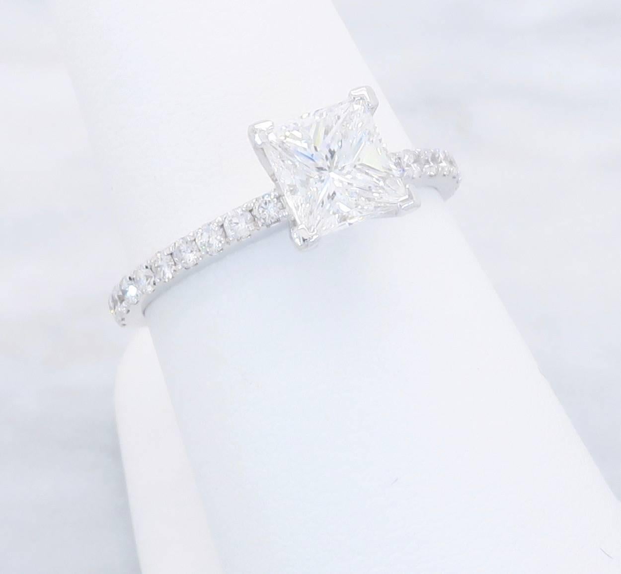  GIA 1.36 Carat Diamond Engagement Ring  4