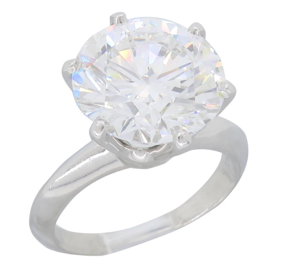 Tiffany & Co. GIA Certified Diamond Platinum Engagement Ring 2