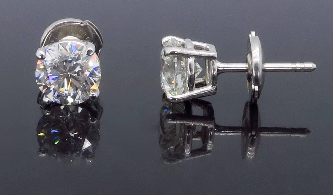 1.80 Carat Diamond Stud Earrings 4