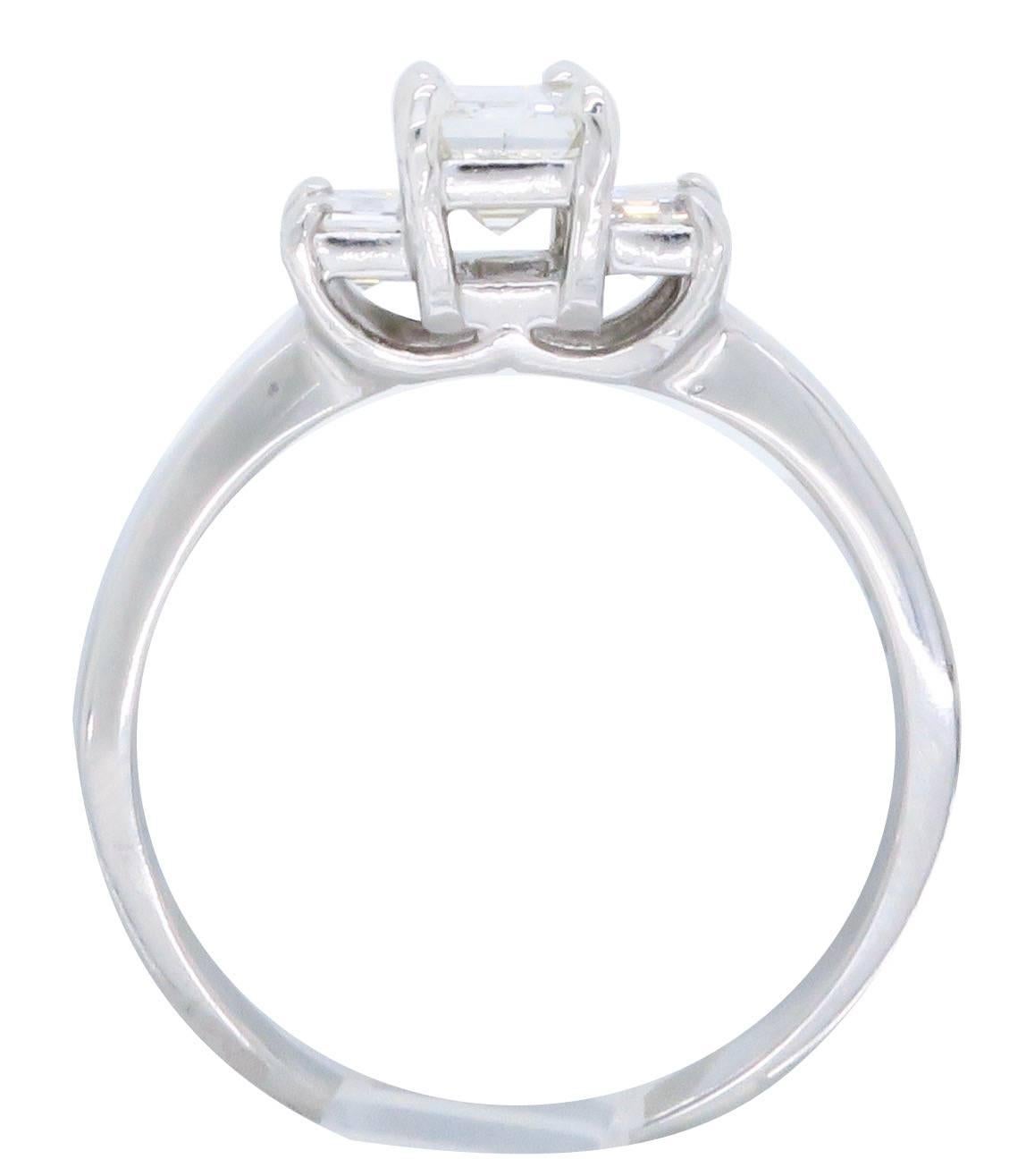 Three Stone Diamond Engagement Ring  4