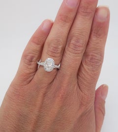 Internally Flawless Oval Diamond Engagement Ring