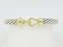 David Yurman Buckle Bangle in 925 & Yellow Gold