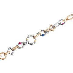 Steven Kretchmer “Jazz” Bracelet in Yellow Gold and Platinum