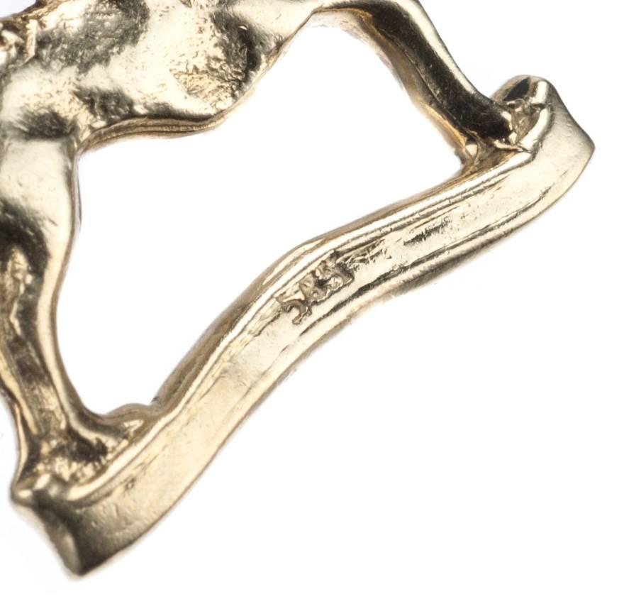“Bremen Town Musicians” Charm in 14 Karat Yellow Gold In New Condition In Saint Louis, MO
