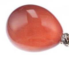 Vhernier “Palloncini” Coral, Quartz and Diamond Balloon Brooch in 18 Karat White